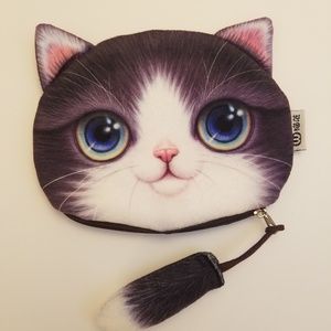 NEW Kitty Cat Face Soft small purse
